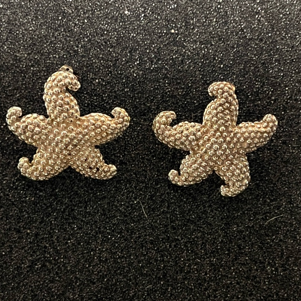Set Vintage Starfish Pin + matching Earrings, SS 925 Mex TH 80/90, tot. Wt.36.5g - Picture 4 of 15